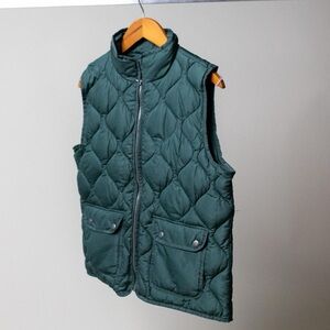 New Thread&Supply Green Quilted Vest Size M